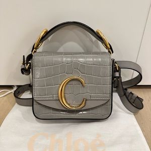 Chloe Mini C Crossbody Bag Stormy Gray